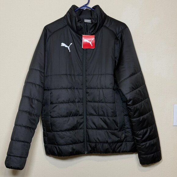 Puma LIGA Casuals Padded Jacket Puma Black-Puma White 655301 03 TN17282 NEW - Picture 1 of 10